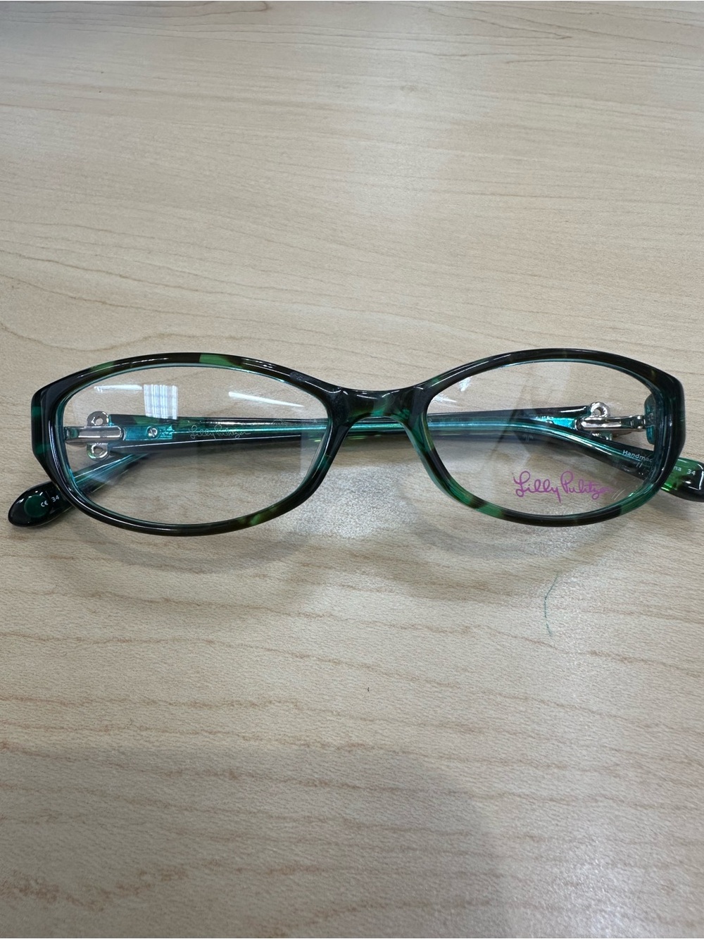 Lilly Pulitzer Green Tortoise Oval Women's Eyeglass Frames